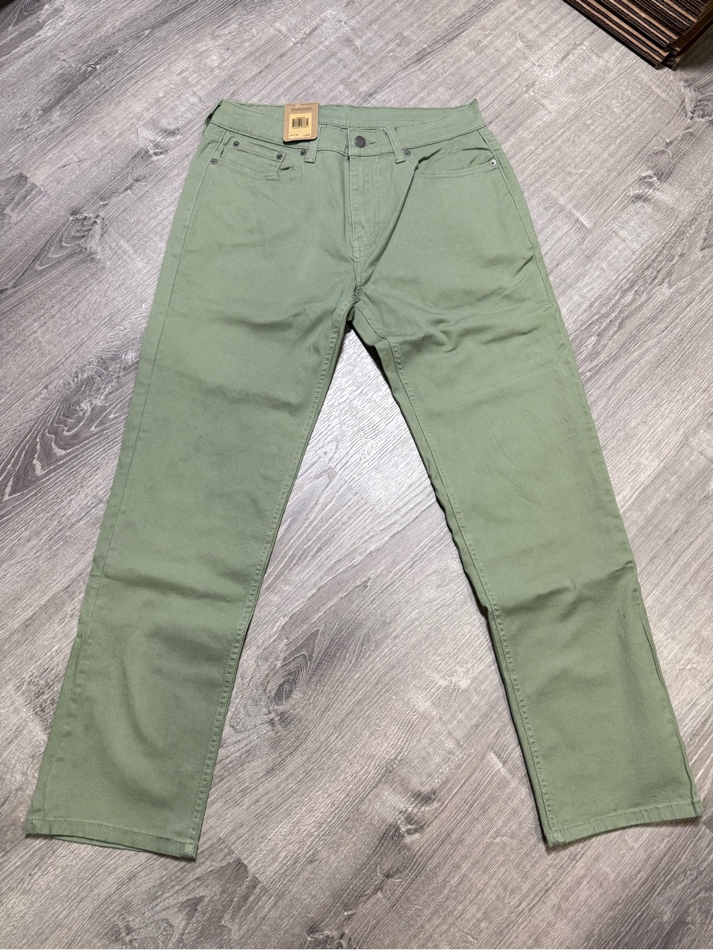 Levi’s 505 Olive Regular Fit Stretch Jeans